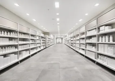 Retail store porcelain aisle