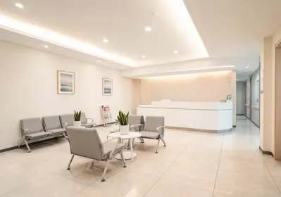 Healthcare waiting room tile floor